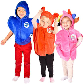 Maskeraddräkt Babblarna Set1 1-4år 3/fp