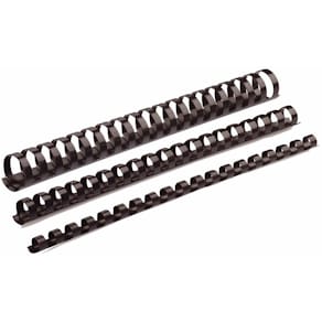 Spiralrygge Fellowes 22 mm sort, 50 stk