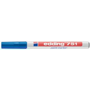 Lackmarker edding 751, 1–2 mm, blau