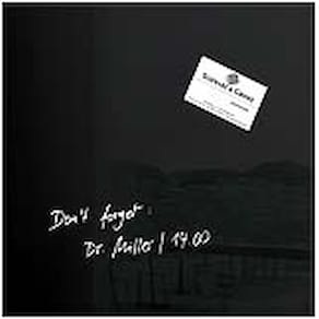 Magnettafel Sigel Artverum, Glas, schwarz