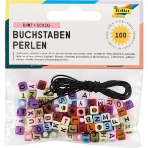 Letterkralen Folia, inclusief 1 m elastisch draad, 100 stuks