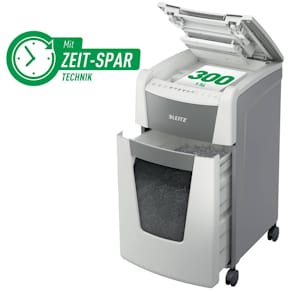Aktenvernichter Leitz IQ Autofeed Office 300 P-4, weiß