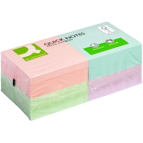 Haftnotizblock Q-CONNECT XL-Notes Rainbow, 12 St., pastell