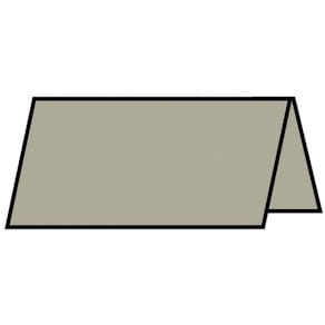 Tischkarte Rössler Paperado, 10 x 10 cm, taupe metallic