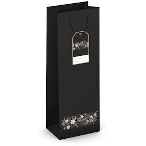 Flaschentragetasche Weihnachts-Flaschentragetasche Sterne, matt,