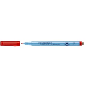 Pen Staedtler Lumocolor uitwisbaar, 0,6 mm, rood