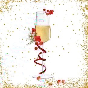 Zelltuchserviette PAPER+DESIGN, Weihnachten, 33 x 33 cm