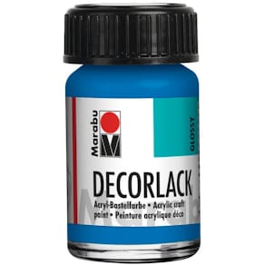 Acryllack Marabu Decorlack Acryl, azurblau, 15 ml (Glas)
