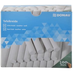 Tafelkreide DONAU, weiß, rund, 100 Stück