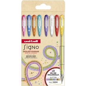 Gelroller Uni-ball Signo Glitter, pointe large, geassorteerde, et