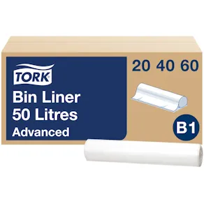 Insatspåse TORK B1 50L transp 25/rl