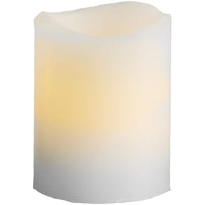 Blockljus STAR T LED May 6cm vit 2/fp