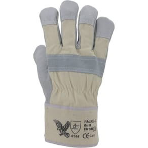 Arbeitshandschuh Falke-C, Rindspaltleder, natur, Gr. 11