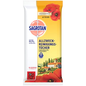 Reinigungstücher Sagrotan Blooming Hills, Allzweck, 60 Stück