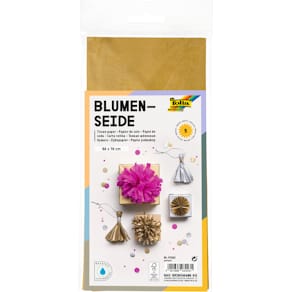 Blumenseide Folia, 50 x 70 cm, gold