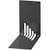 Boekensteun MAUL metaal, 14 x 8,5 x 14 cm, set van 2, zwart