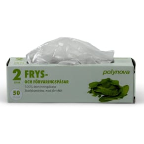 Fryspåse 2-liter, HD-polyeten, 50/rl