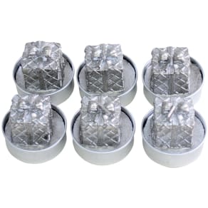 Teelichter PBS Weihnachten, silber, 6 Stück