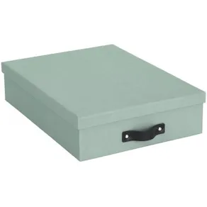 Förvaringsbox m.lock kartong A4 Mint