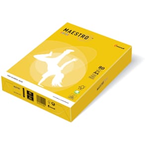 Kopierpapier Maestro Color Intensiv, A4, 80 g/m², 500 Blatt, gelb