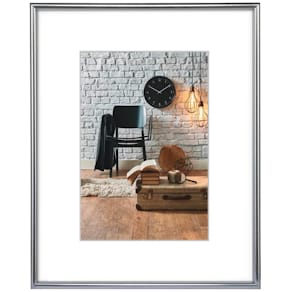 Bilderrahmen Hama Sevilla Dekor, A4, silber matt