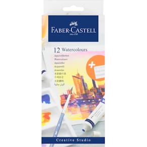 Aquarellfarbkasten Faber-Castell Creative Studio, 12 Farben, Tubo