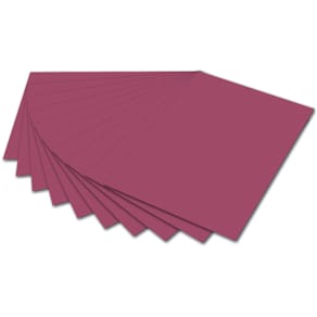 Tonpapier Folia, 50 x 70 cm, weinrot, 130 g/m², 10 Blatt
