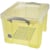 Opbergdoos Really Useful Box 35 liter, transparant geel