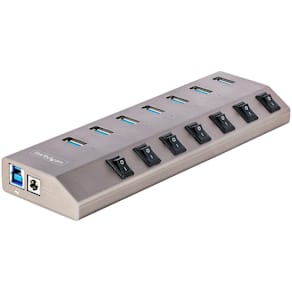 StarTech.com 7-Port Self-Powered USB-C Hub with Individual