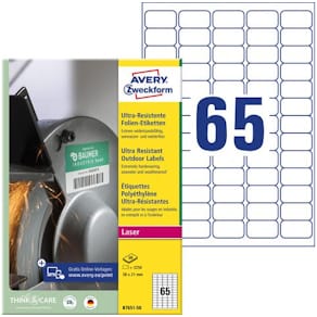Etikett AVERY Stretch 38x21mm 3250/fp