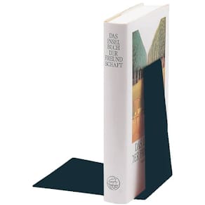 Buchstütze Leitz, keilförmig, Metall, schwarz, 125 x 140 x 145 mm