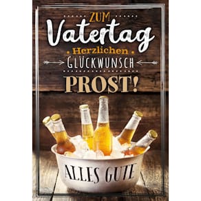 Grußkarte Noname, Vatertag, bunt, mit Umschlag