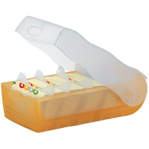 Karteibox HAN CROCO A8, transluzent-orange