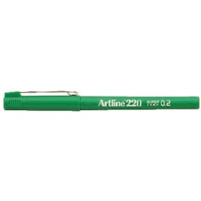 Fineliner Artline 220 SF 0.2 grøn