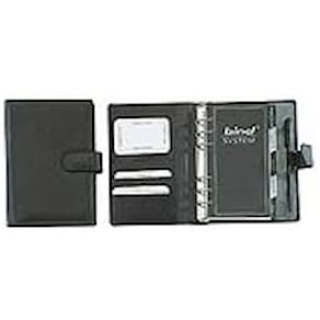 Zeitplaner BIND T-1, A6, Leder, schwarz