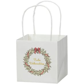 Geschenktragetasche Noname Kranz, weiß