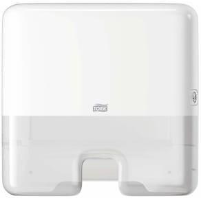 Papirhåndklædedispenser Tork H2 Mini, hvid