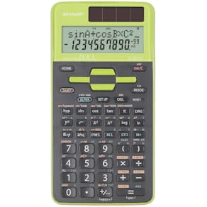 Schulrechner Sharp EL-531 TG, 12-stellig, schwarz/grün