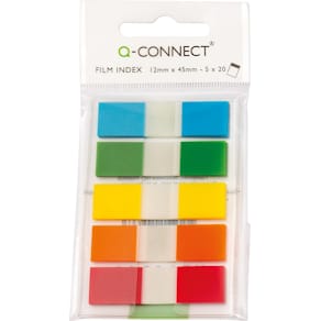 Index Q-CONNECT mini, ft 12,5 x 45 mm, 5 x 20 tabs