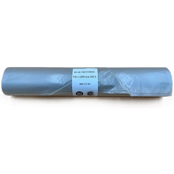 Avfallssekk knyte 72x125cm 55my tran(10)