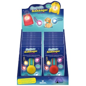 Anhänger MOSES LED Silikon, leuchtend, sortiert