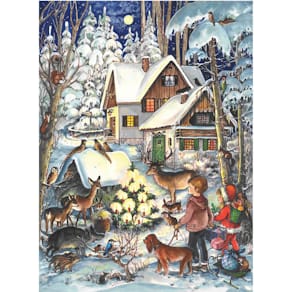 Adventskalender Haus im Wald