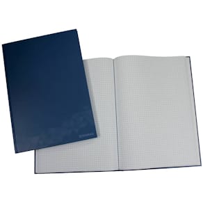 Geschäftsbuch DONAU, kariert, A4, 96 Blatt, Hardcover, blau