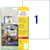 Etikett AVERY polyester 210x297mm (20)