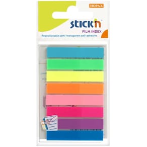 Indexfaner BNT Stick'n 45x8 mm, 8 farver, 160 stk
