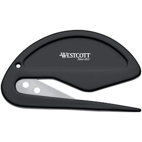 Brieföffner WESTCOTT, schwarz, 77 mm