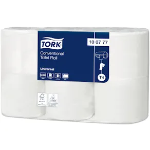 Toalettpapper TORK Uni T4 2-lag 6/fp