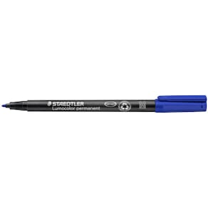 OH-Penna Staedtler Lumocolor Blå, medium, permanent, 10st