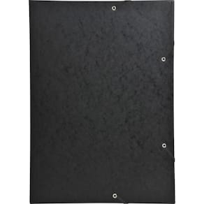 Gummibandsmapp 3-klaff A3 600g svart