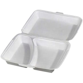 Skumbakke m/låg, 2-rums, EPS, 240x215x70 mm, 300 stk